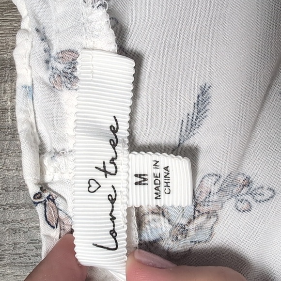Love Tree Blue and White Blouse - Picture 2 of 6